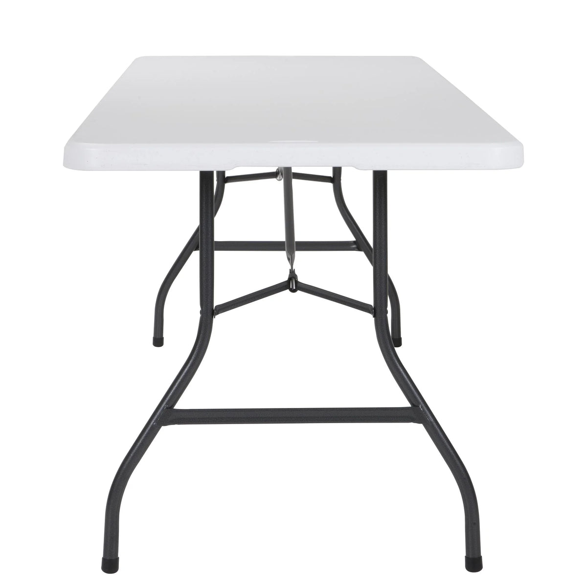 White Fold-in-Half Blow Molded Folding Table V266891