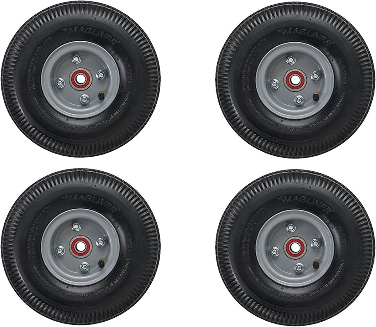 10" x 3.5" Pneumatic Wheel for Hand Truck (2 Pack) Z32498