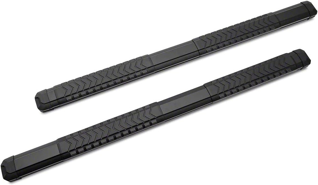 5-Inch Aluminum Side Step Bars with Black Cover Plates L9241