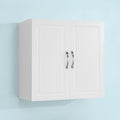 White Wall Cabinet with Shelf Pack of 2 Q793629