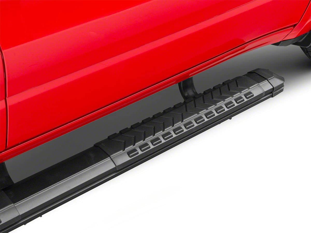 5-Inch Aluminum Side Step Bars with Black Cover Plates L9241