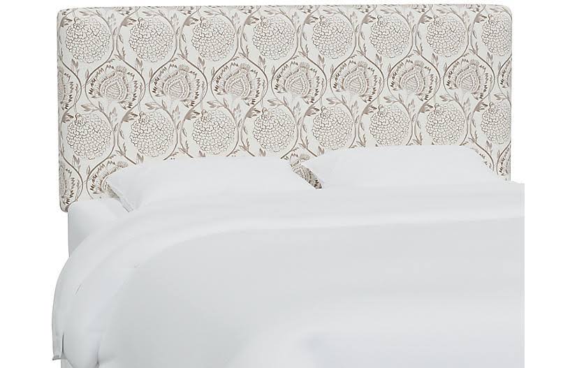 Twin Floral French Blue Headboard A362