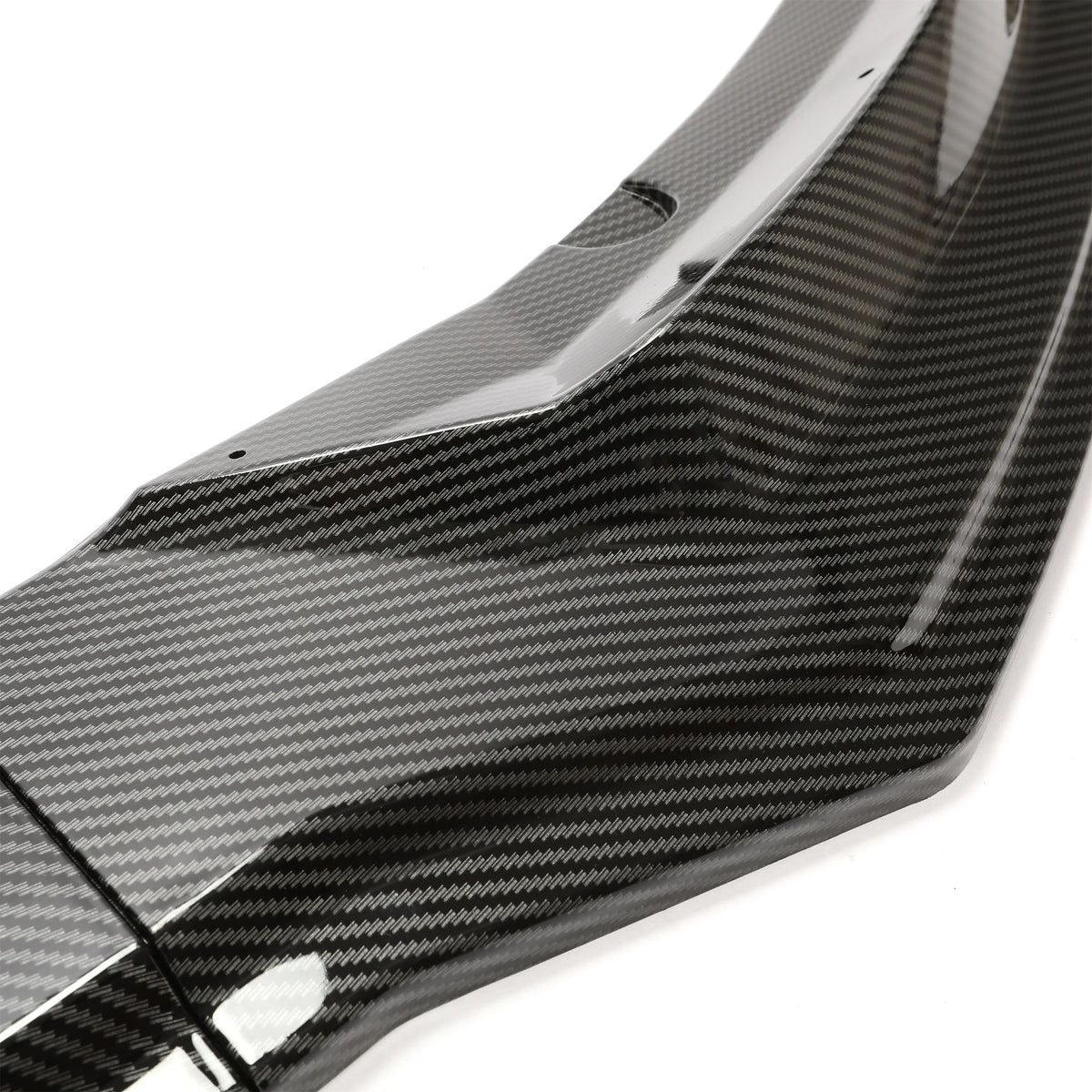 Carbon Fiber Printing Front Bumper Lower Lip Splitter Kit 3PCS D8060