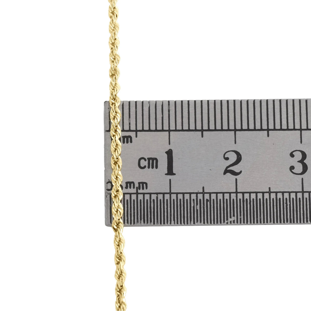10K Yellow Gold Diamond Cut Rope Chain Necklace 16 Inches X364