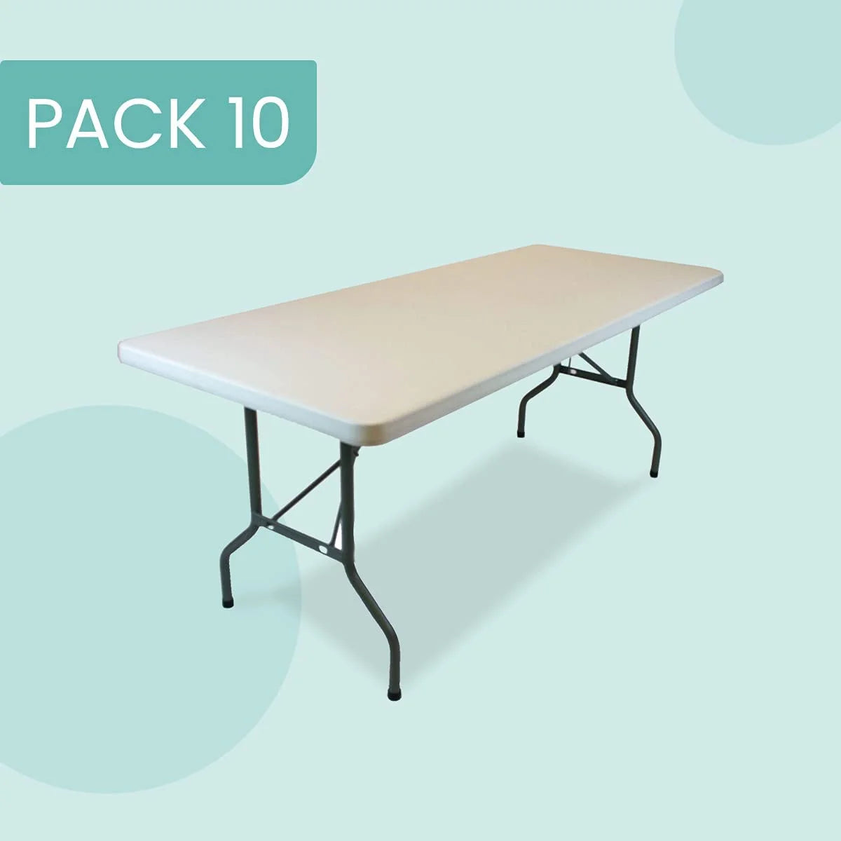 Plastic Folding Table 8' x 30'' 10-Pack D831