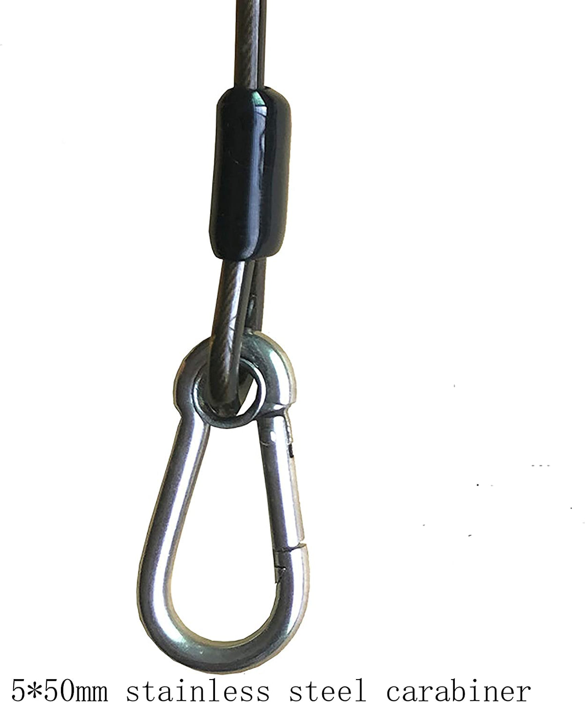 Retractable Coiled Tool Lanyard with Carabiner -2Pcs H33835