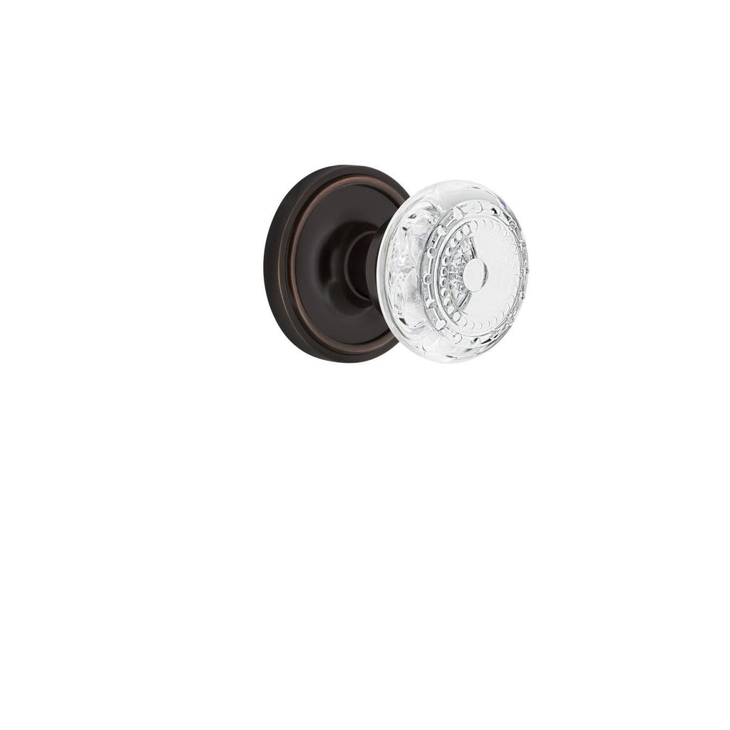 Bronze Passage Door Knob with Rosette V7608