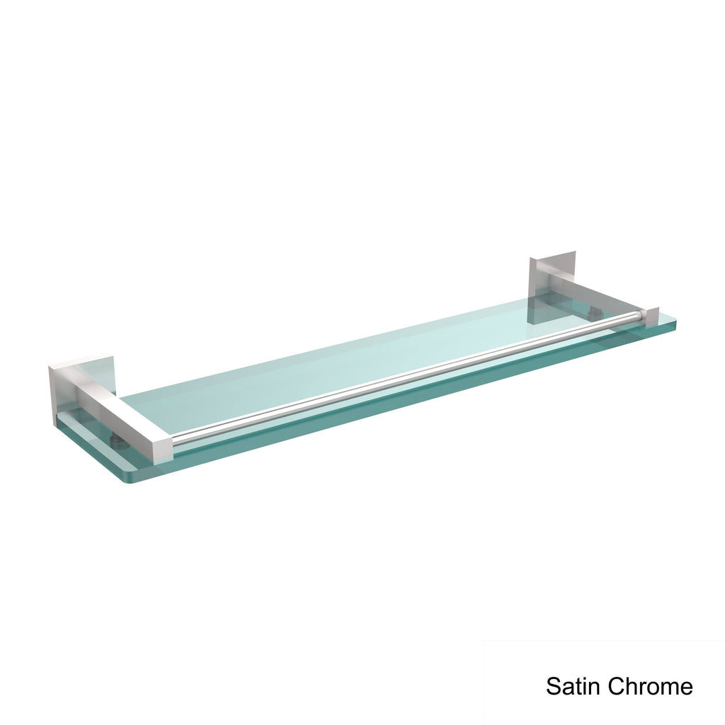 22 in. Glass Shelf with Gallery Rail Oil Rubbed Bronze R92085