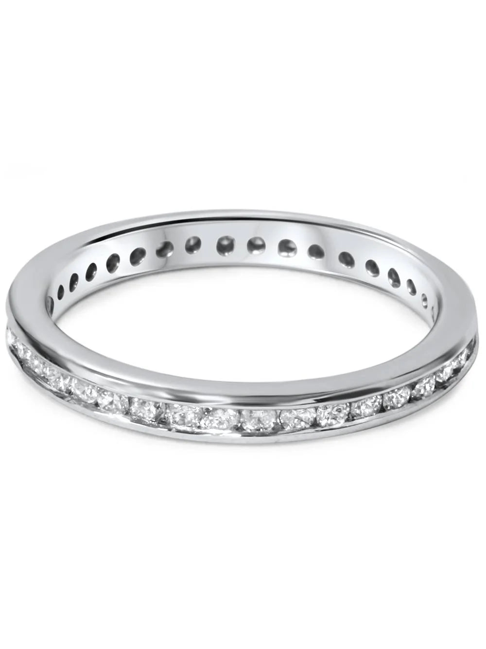 14K White Gold Diamond Eternity Ring H33874
