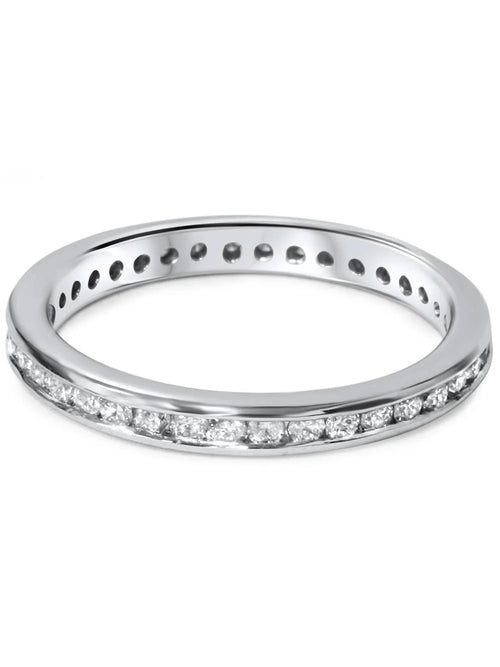 14K White Gold Diamond Eternity Ring H33874