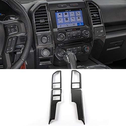 Carbon Fiber Grain Central Control Cover Frame Trim N890461