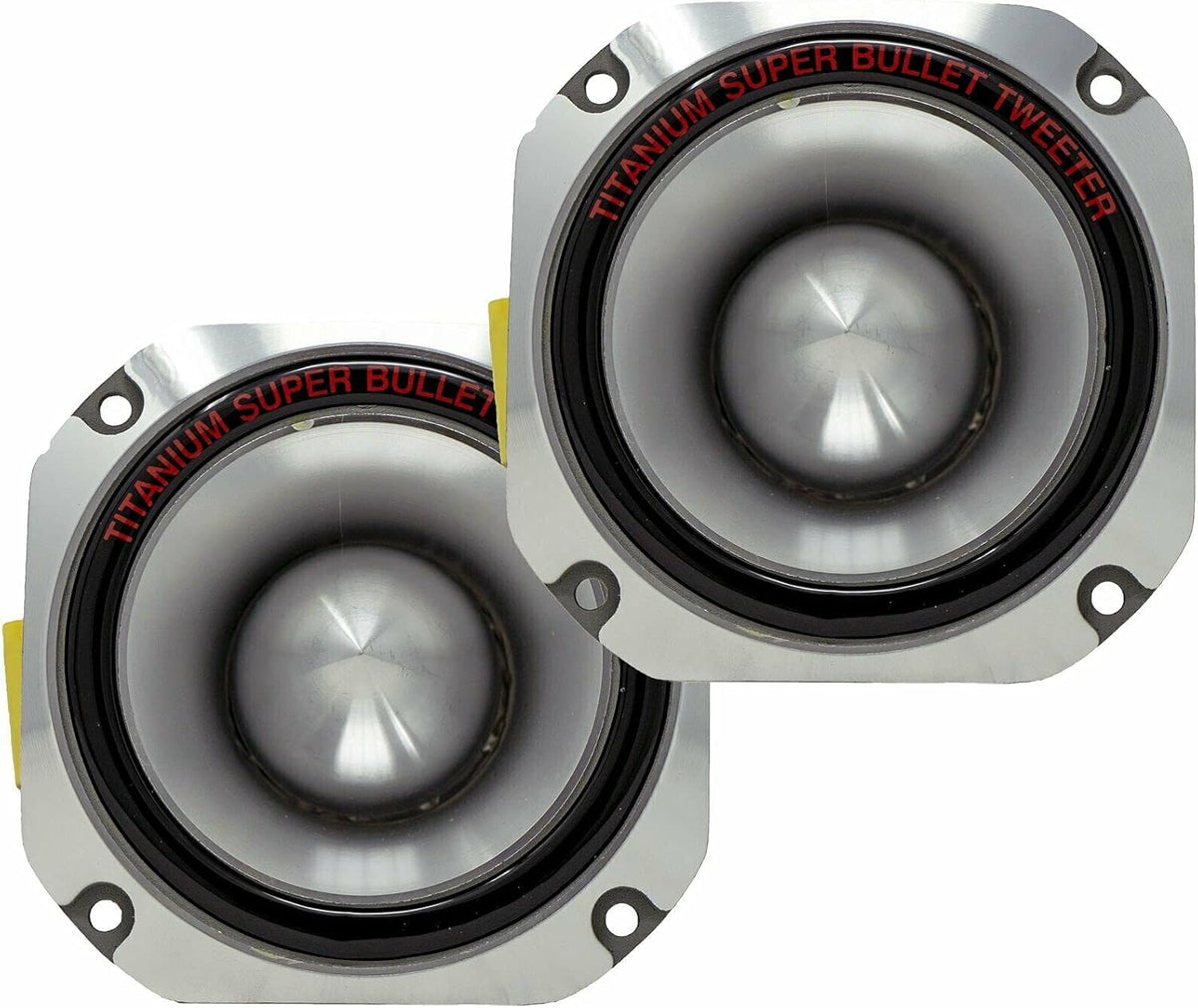 4'' Titanium Bullet Tweeter Super Tweeter, 1500W Peak, Pack of 2 Q151737