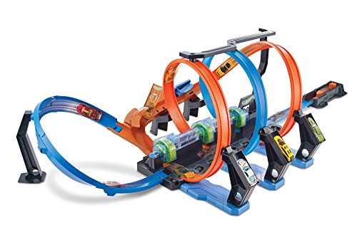 Corkscrew Crash Toy Car Track Set with 1:64 Scale Car O624253