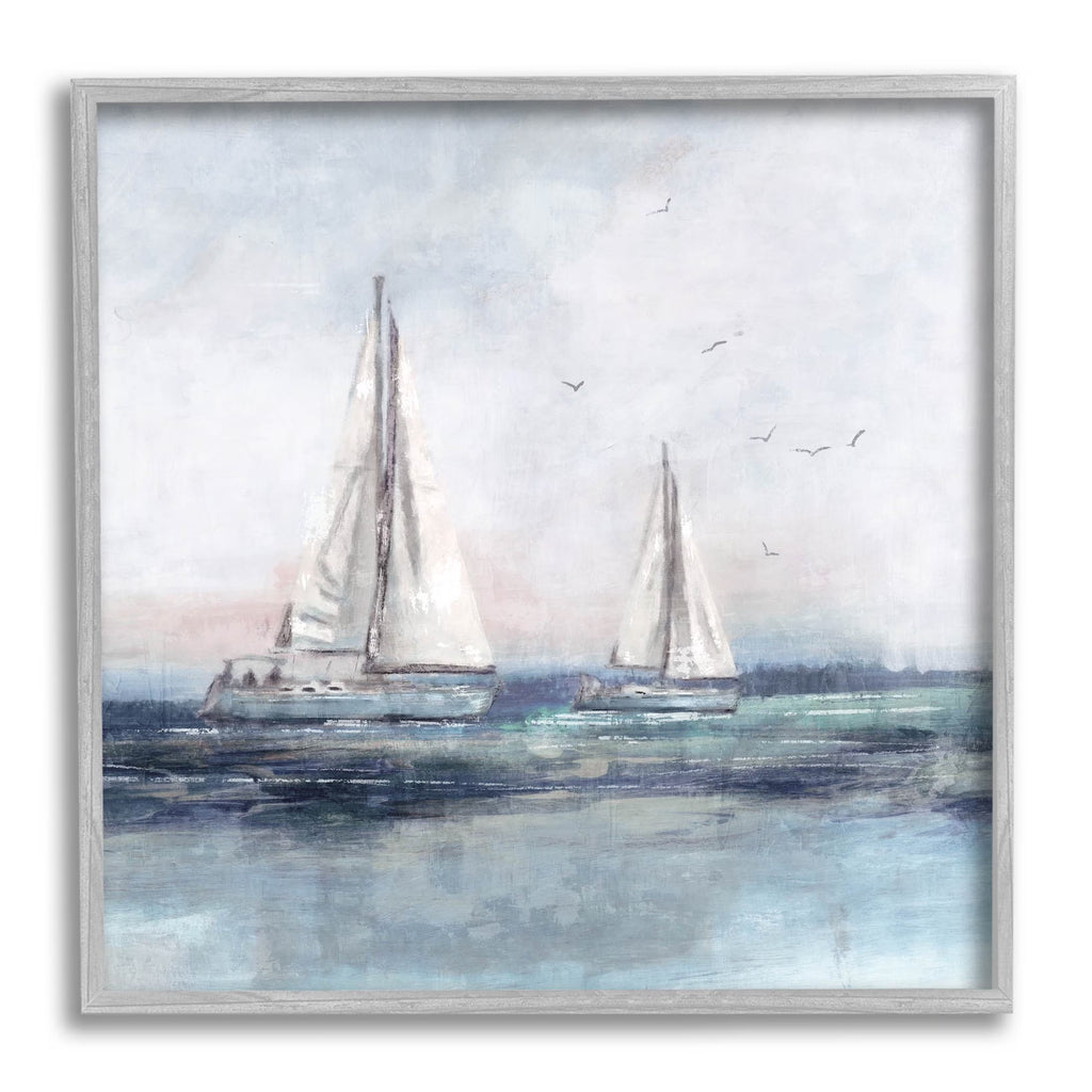 Gray Framed Art Print Wall Art W7914