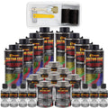 Bright Silver 2 Gallon Urethane Truck Bed Liner Kit with Roller and Brush Applicator J305404