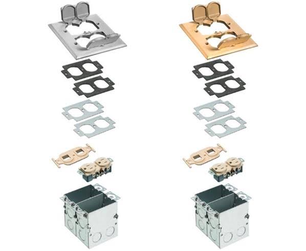 2 Gang Floor Box U205