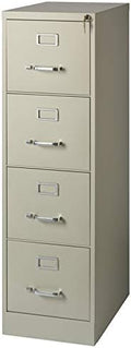 22 Deep 4 Drawer Letter File Cabinet in Putty T482