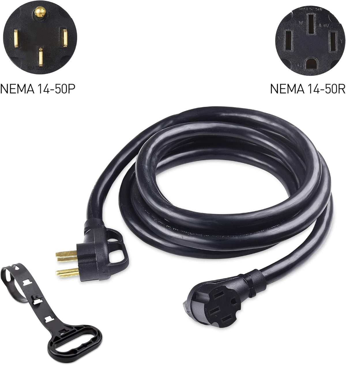50 AMP RV Extension Cord 15 ft with Carry Strap W5234