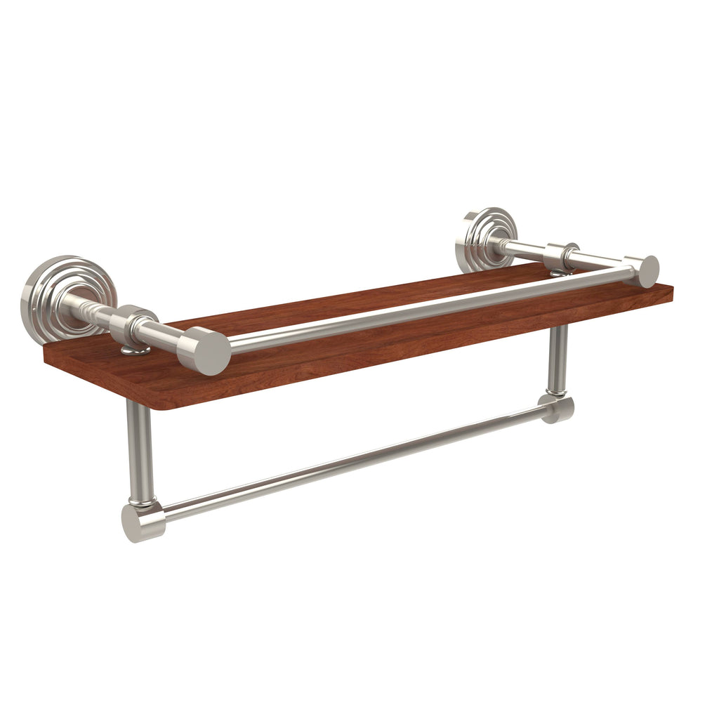 Polished Nickel Ironwood Shelf Gallery Rail and Towel Bar X330046