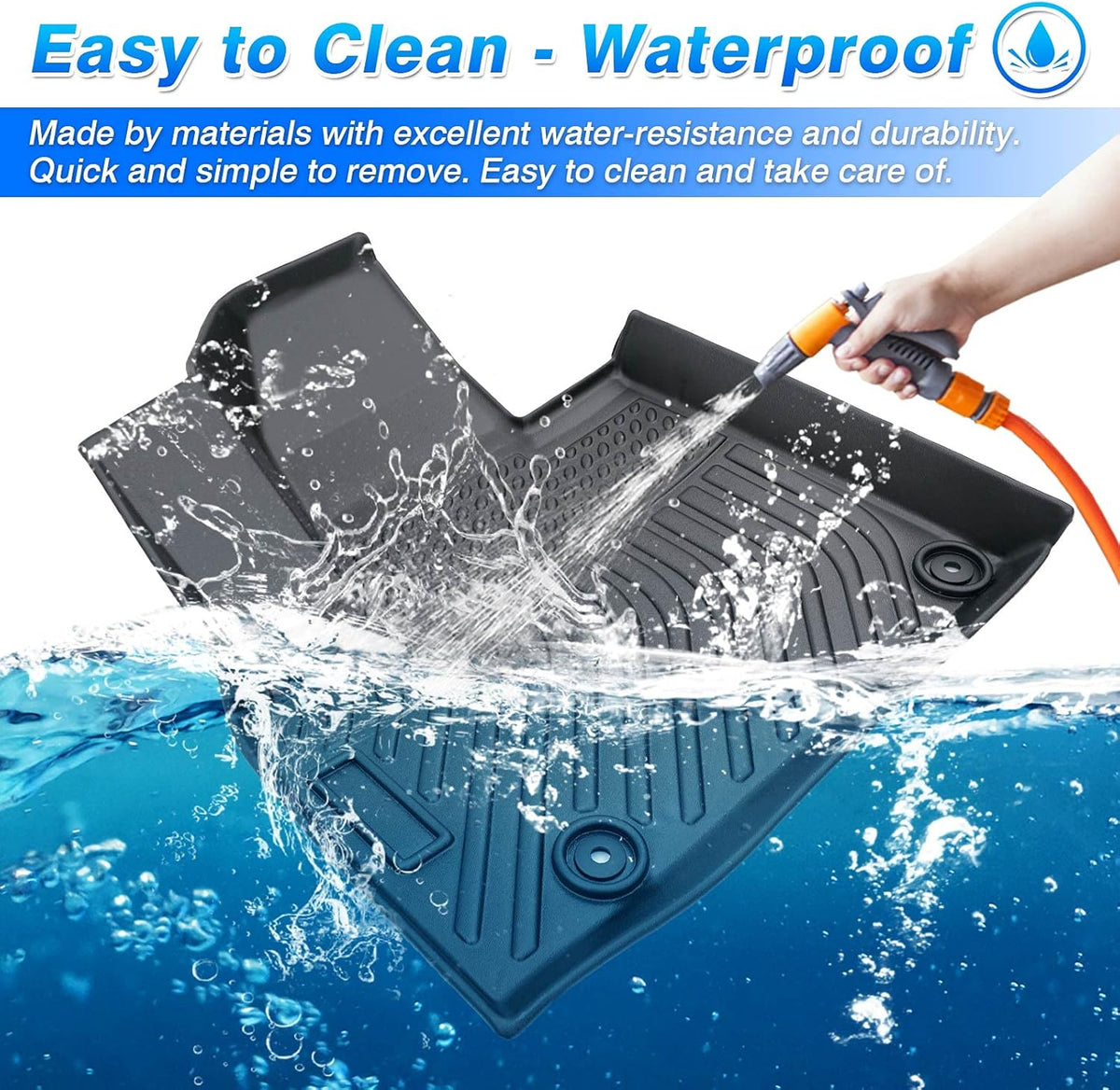 All Weather Floor Liners 3 Row with 2nd Bucket Seats I23694