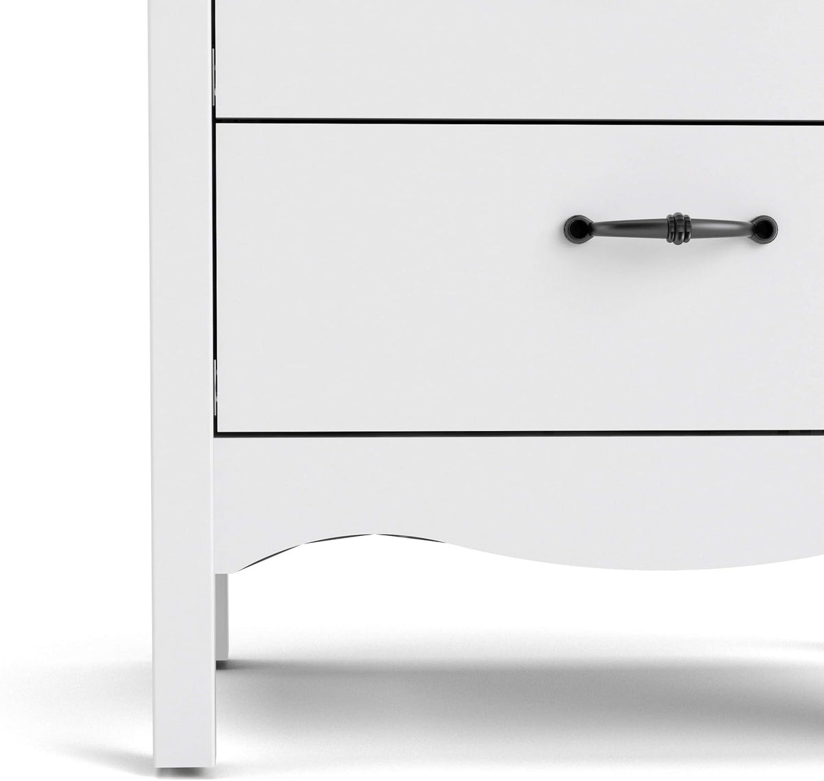 White 2 Drawer Nightstand A275