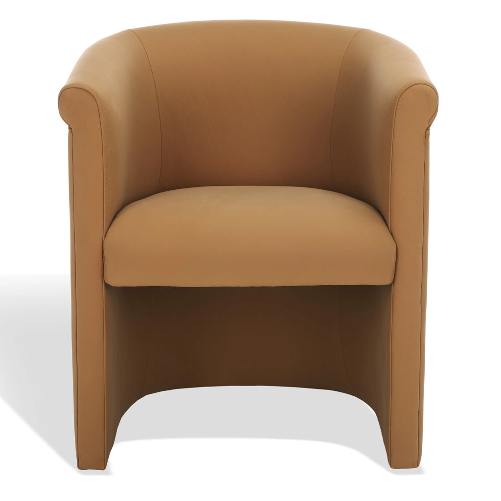Brown Genuine Leather Dining Chair Z567