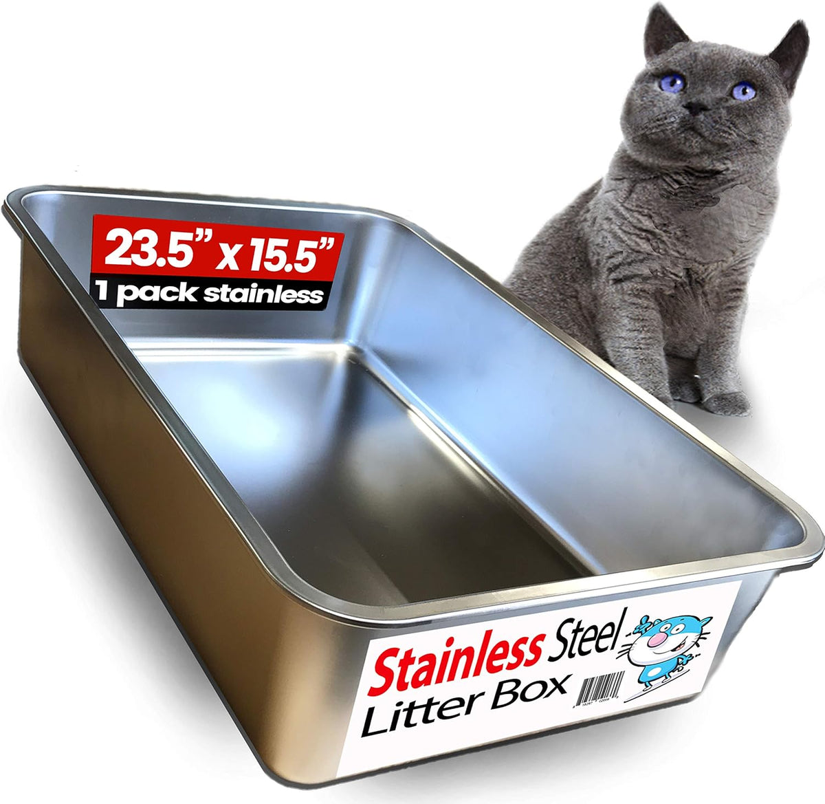 Stainless Steel Cat Litter Box E352
