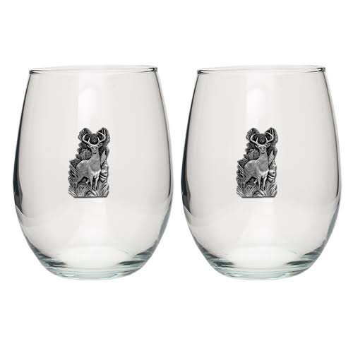Set of 2 Stemless Wine Glass D876539