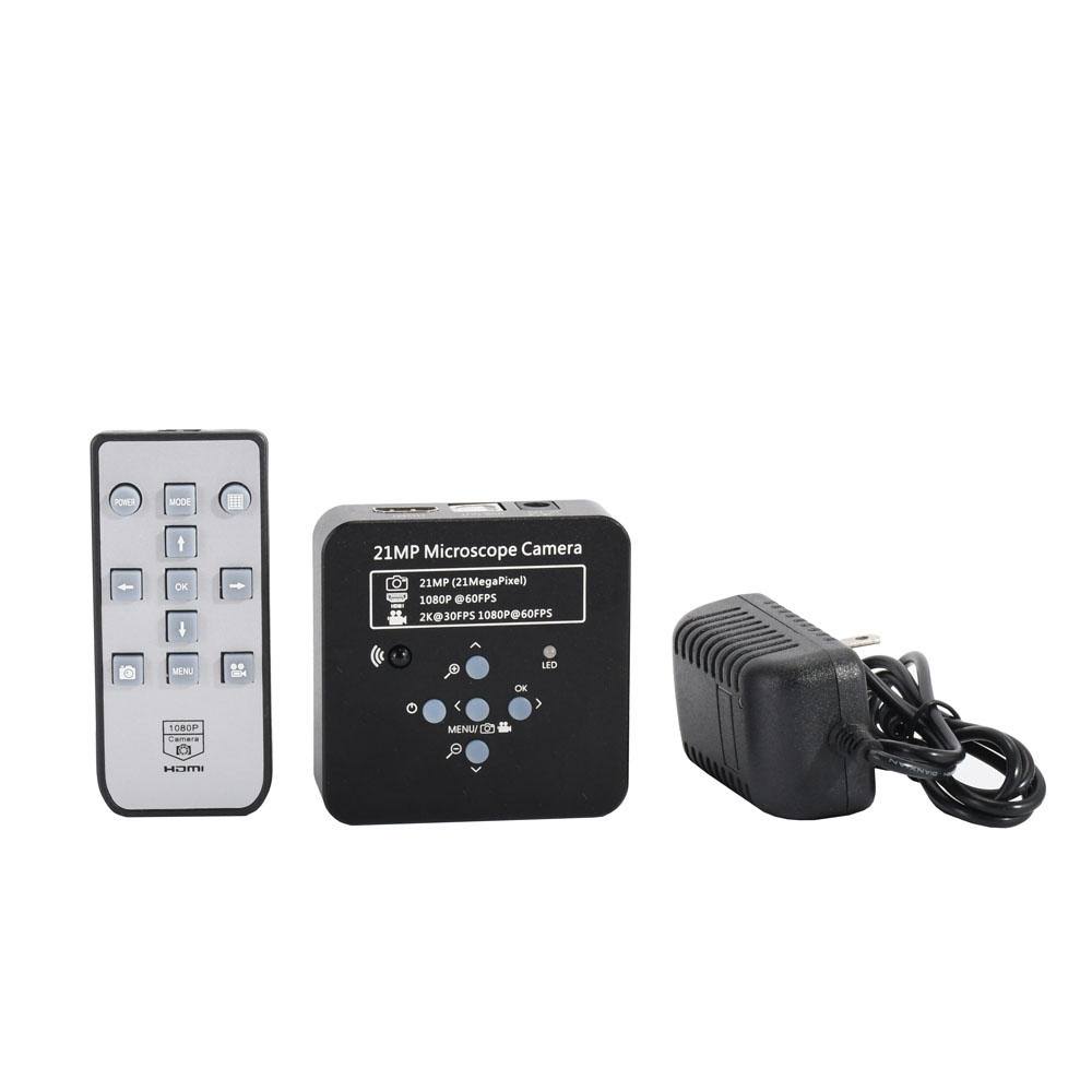 1080p 60fps 2K 21MP 100x 180X 300x C-Mount Lens HDMI USB Industrial Digital Video Microscope Camera O517