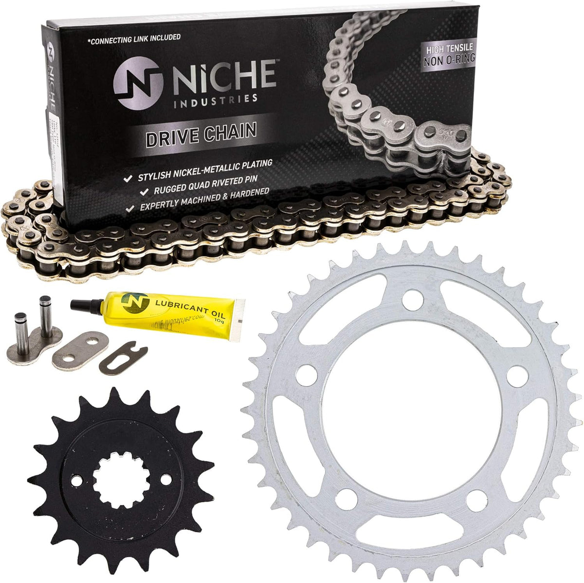 Drive Sprocket Chain Combo 525HZ Standard 122 Links Pack of 2 X32146