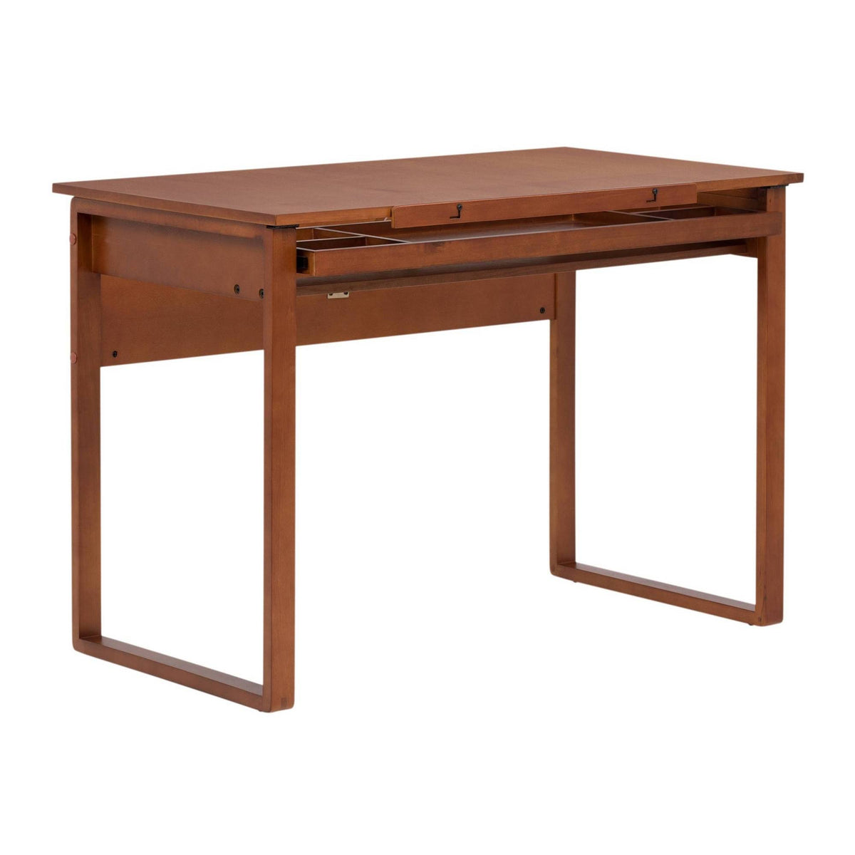 Canvas Wood Drawing Table Sonoma Brown H923