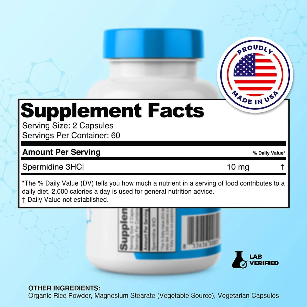 Spermidine Capsules, 99% Concentration Z4398