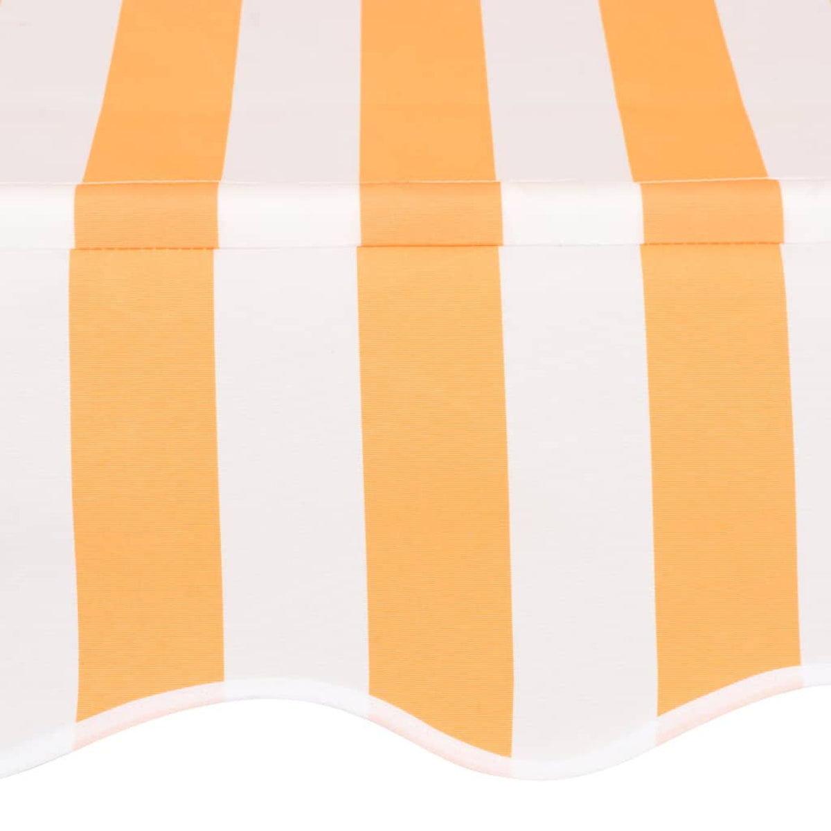 Manual Retractable Awning 59" Orange and White Stripes O298
