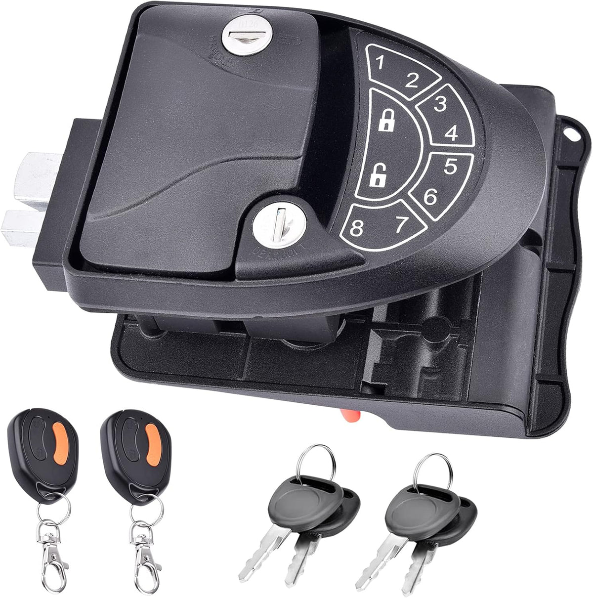 RV Keyless Entry Door Lock with Backlit Keypad and 2 Key Fobs K7828