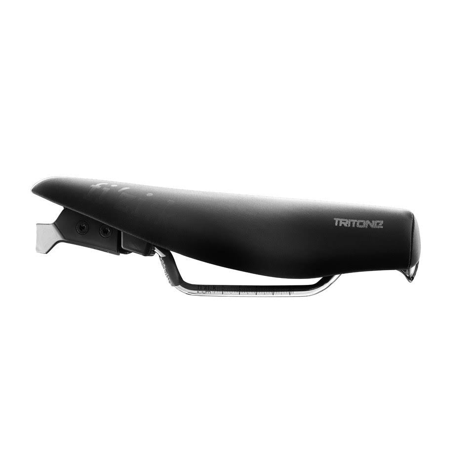 Gray Black Saddle with Braided Rails B85645