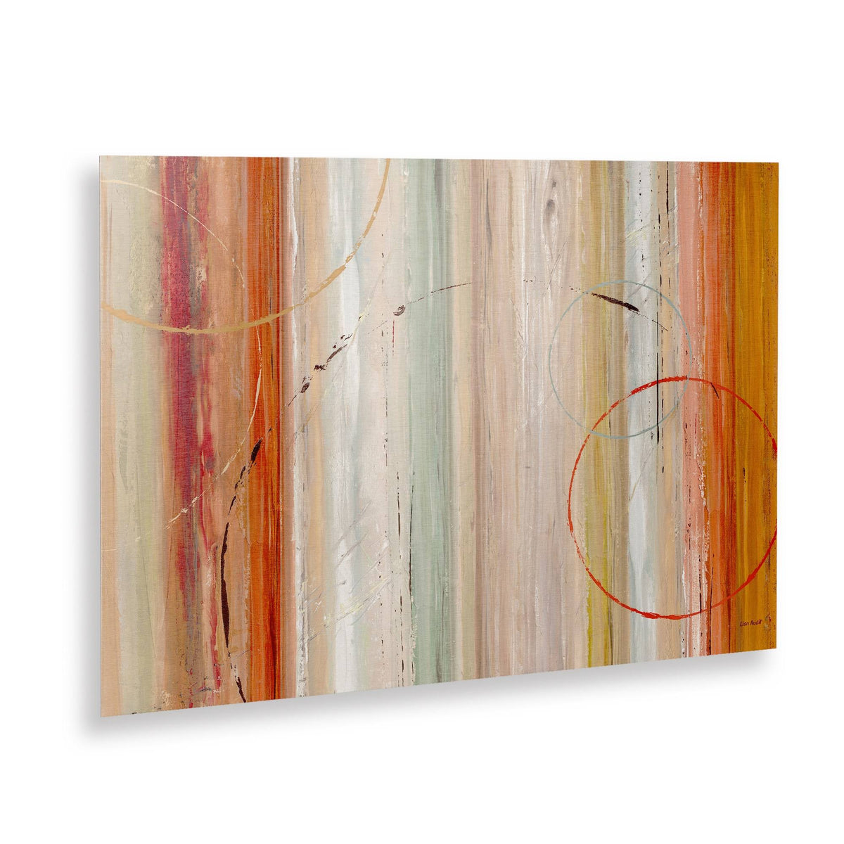 Floating Brushed Aluminum Art 16 x 22 F393547