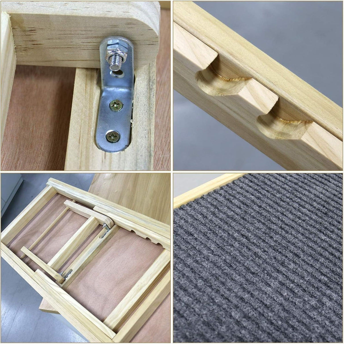 Adjustable Pet Ramp for Couch or Bed with Paw Traction Mat Q851920