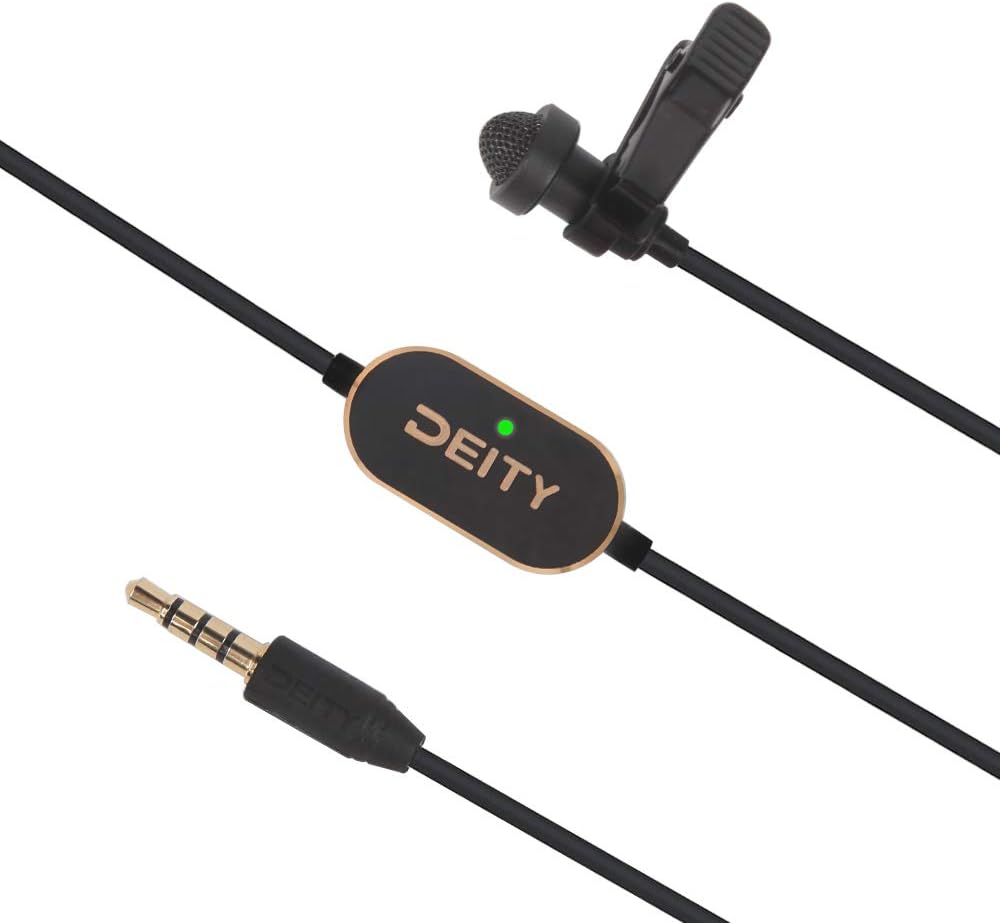 Pack of 2 Omnidirectional Condenser Lavalier Microphone with 3.5mm TRS/TRRS Compatibility J85629