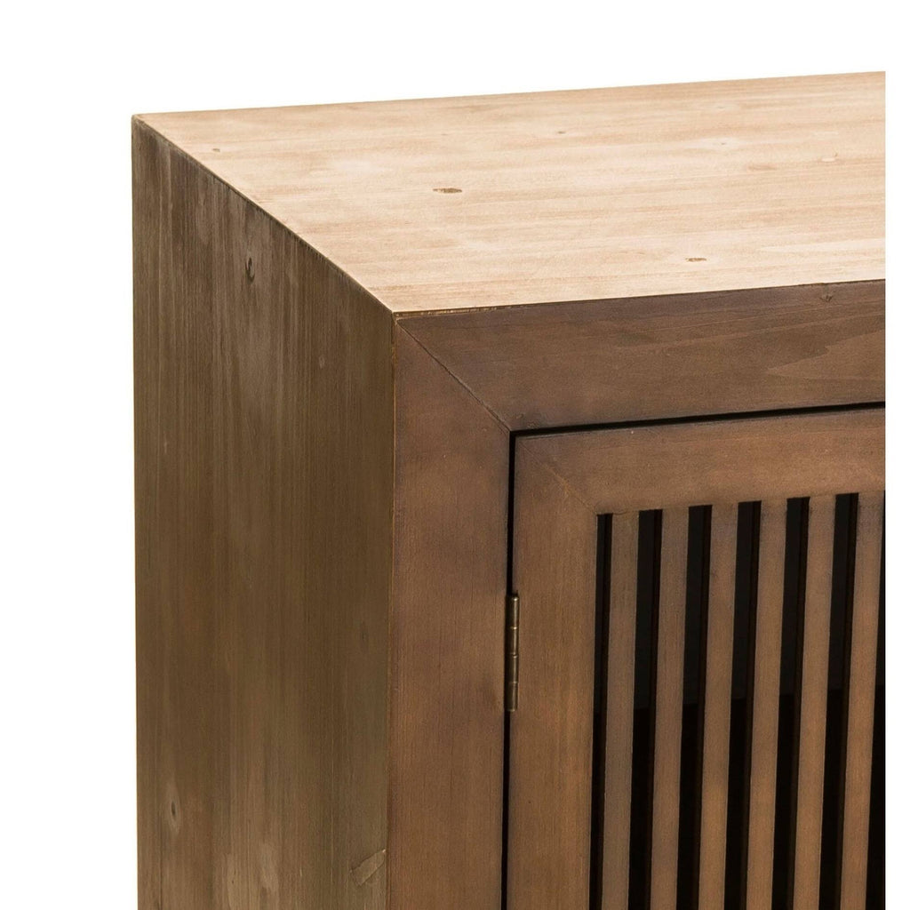 Brown 2 Drawer Cabinet V7168