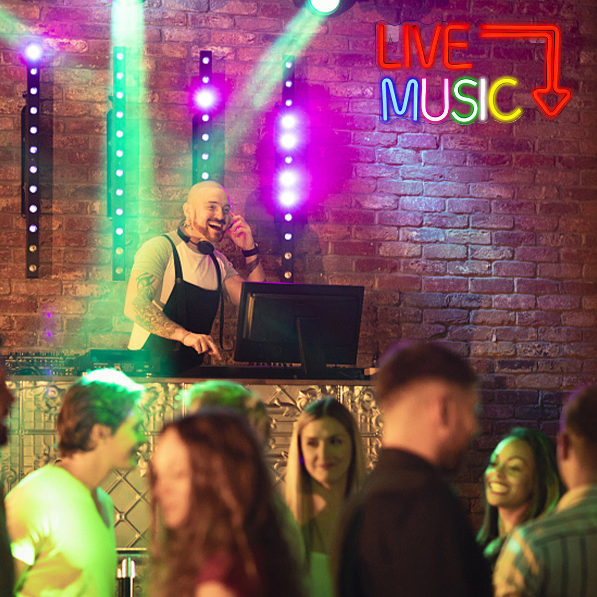 LED Neon Light Signs for Bedroom Music Studio T940835