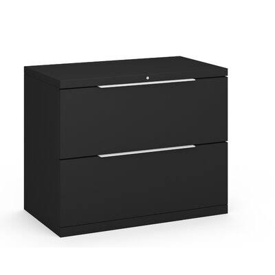 Black 2-Drawer Lateral Filing Cabinet V7957