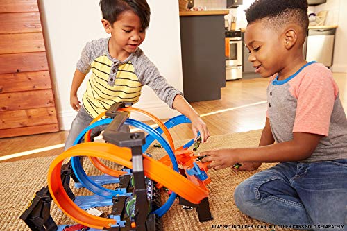 Corkscrew Crash Toy Car Track Set with 1:64 Scale Car O624253