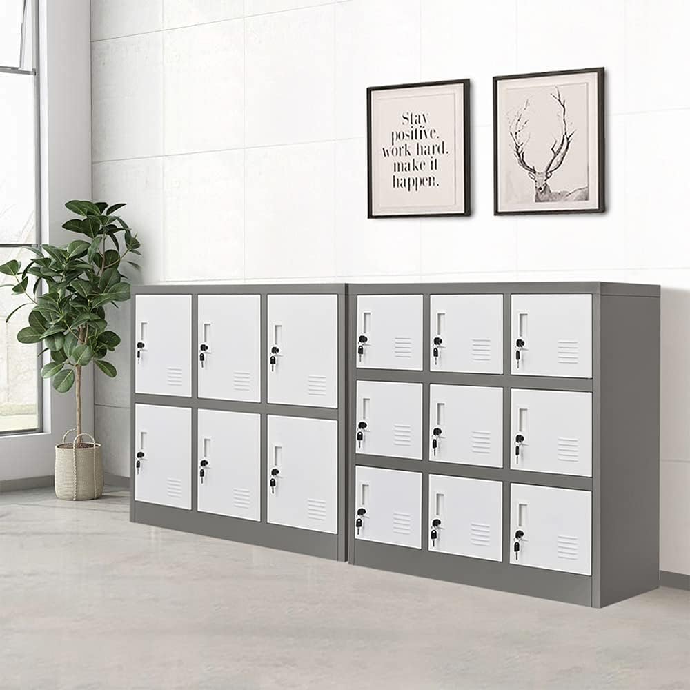 6 Doors Metal Locker Cabinet with Lock Z427747