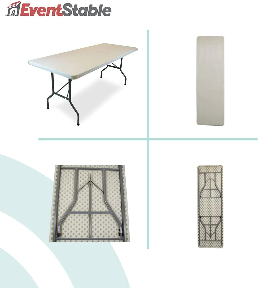 Plastic Folding Table 8' x 30'' 10-Pack D831