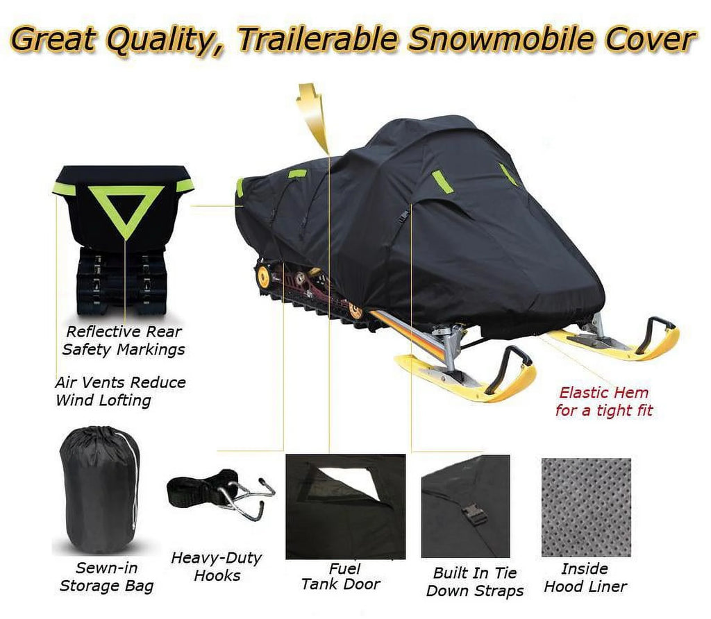 Trailerable 600 Denier Snowmobile Cover Y6494