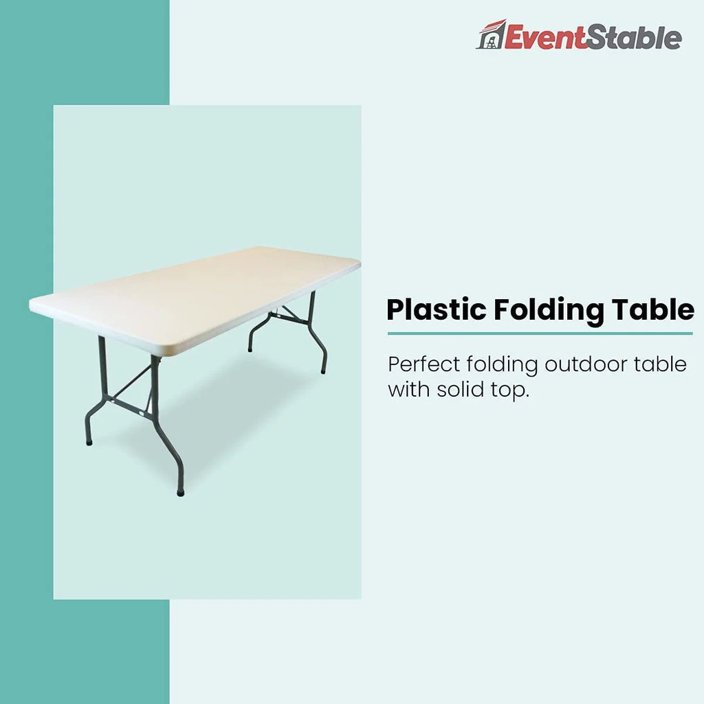 Plastic Folding Table 8' x 30'' 10-Pack D831
