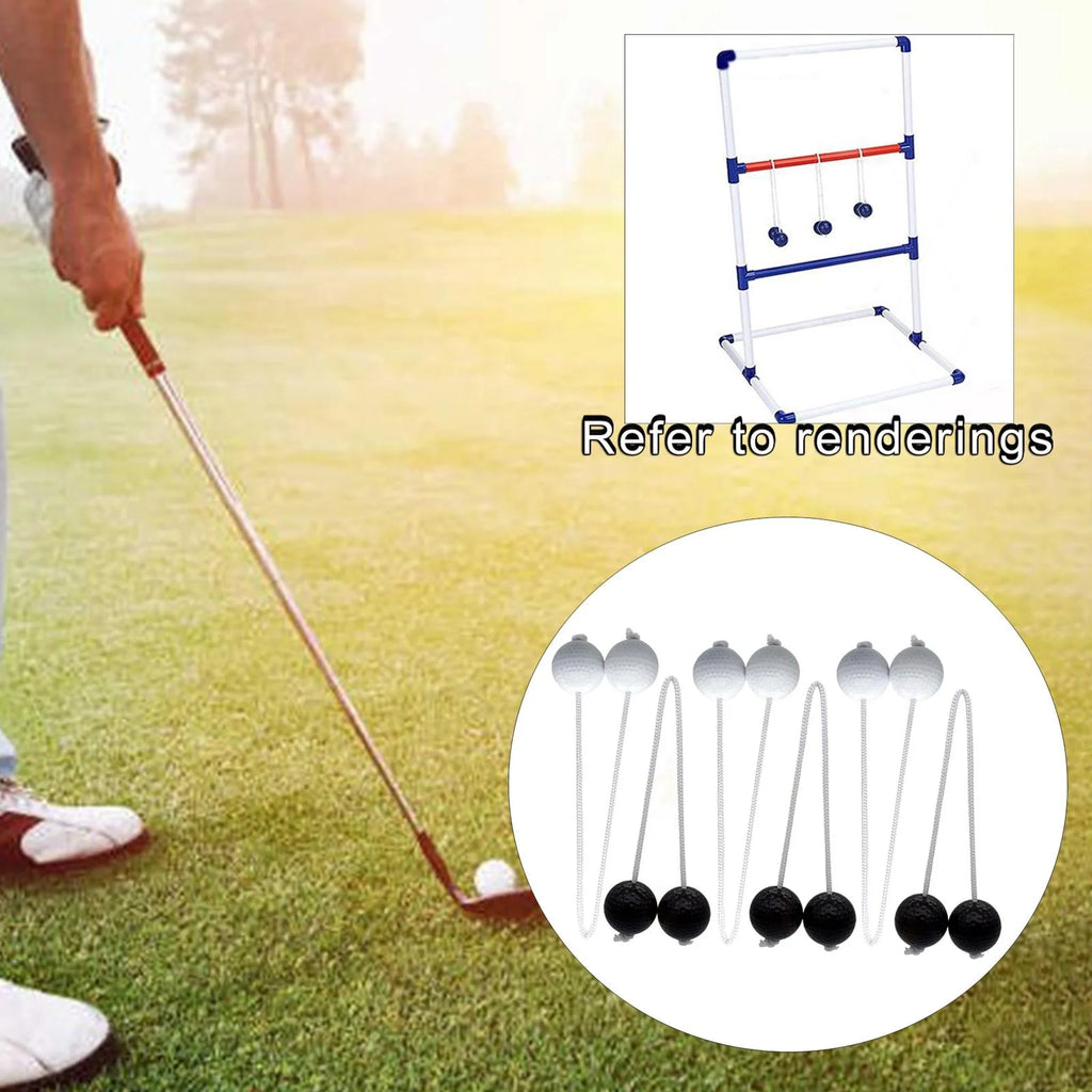 Ladder Throwing Game Outdoor Lawn Yard Beach Game Black and White Z86880