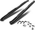 4 Inches Curved Side Step Nerf Bar Running Board, Stainless Steel, Black Powdercoated H485