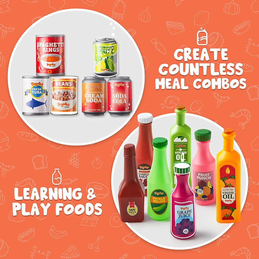 30Pcs Play Food Grocery Cans P765