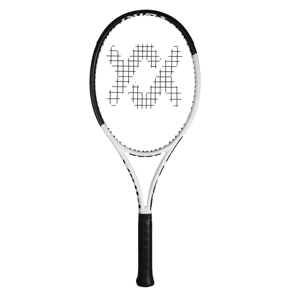White and Black Tennis Racquet J2651